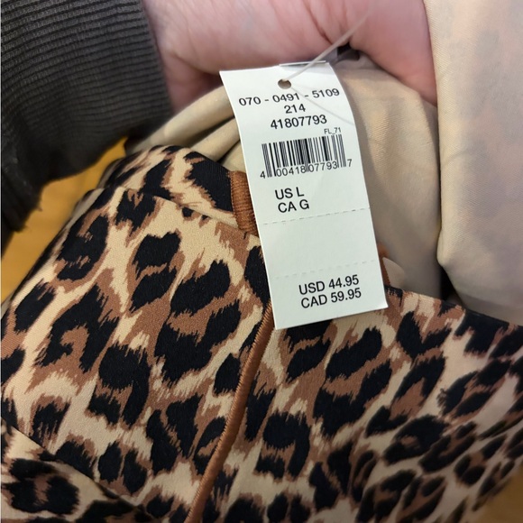 NWT Women’s Large Aerie Leopard Print 7/8 Leggings - Picture 9 of 9